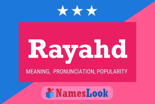 Rayahd Name Poster