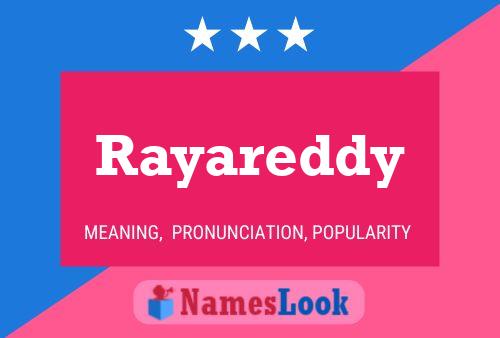 Rayareddy Name Poster