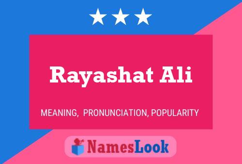 Rayashat Ali Name Poster