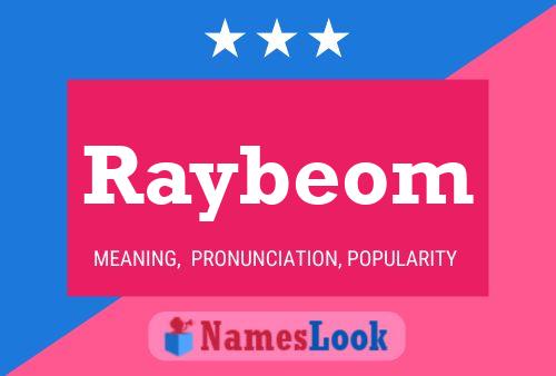 Raybeom Name Poster