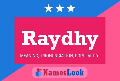 Raydhy Name Poster