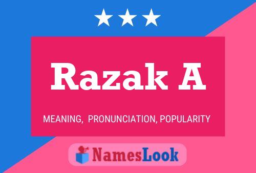 Razak A Name Poster