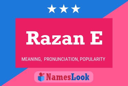 Razan E Name Poster