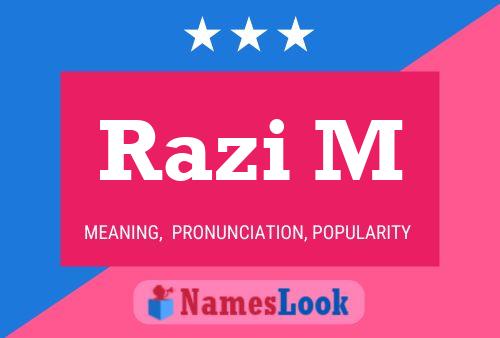 Razi M Name Poster