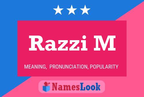 Razzi M Name Poster