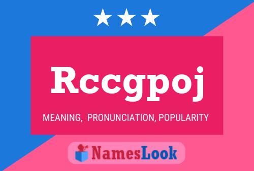 Rccgpoj Name Poster