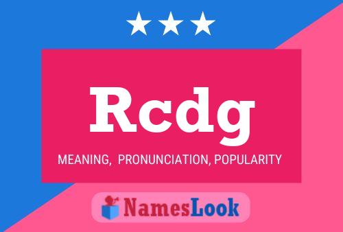 Rcdg Name Poster