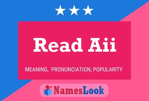 Read Aii Name Poster