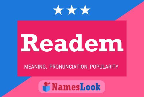 Readem Name Poster