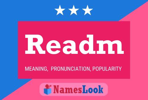 Readm Name Poster