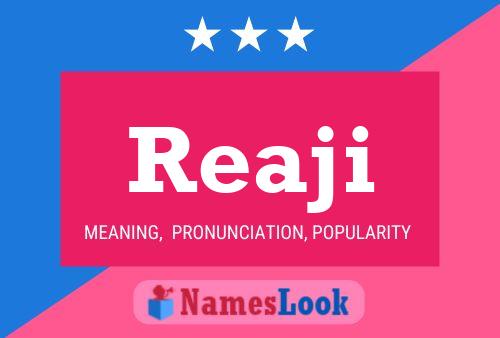 Reaji Name Poster