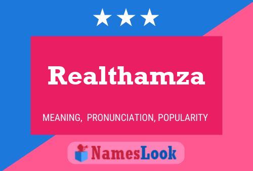 Realthamza Name Poster