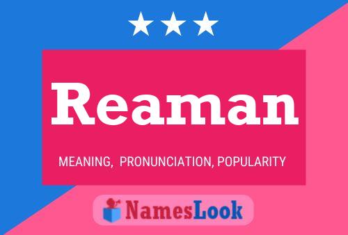 Reaman Name Poster