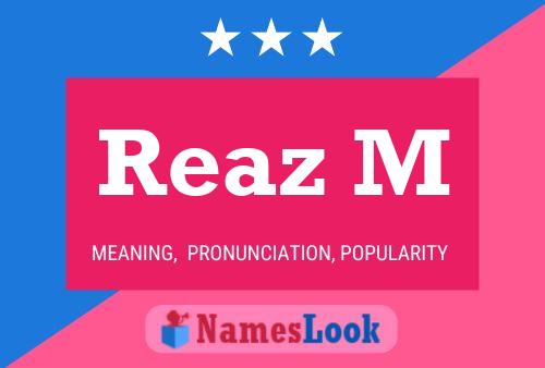 Reaz M Name Poster