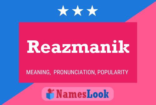 Reazmanik Name Poster