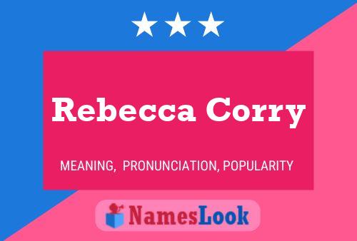 Rebecca Corry Name Poster