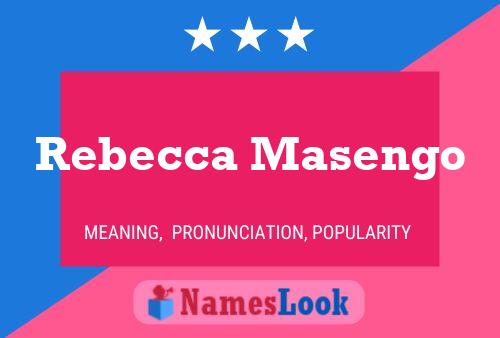 Rebecca Masengo Name Poster