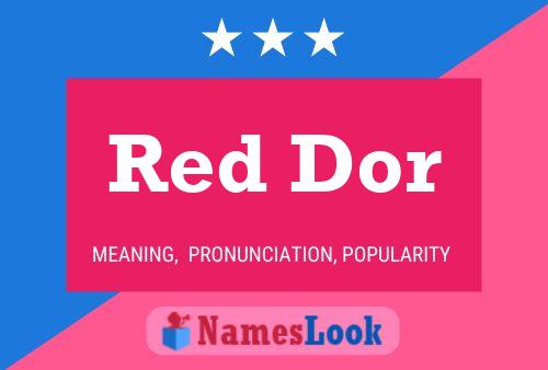 Red Dor Name Poster