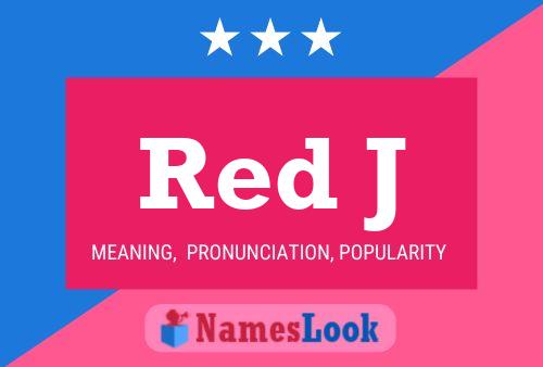 Red J Name Poster