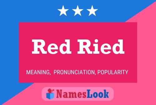 Red Ried Name Poster