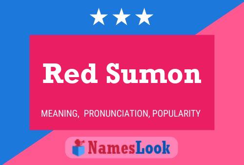 Red Sumon Name Poster