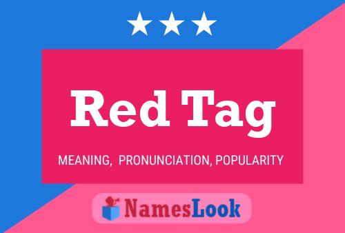 Red Tag Name Poster