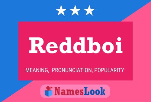 Reddboi Name Poster