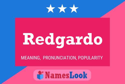 Redgardo Name Poster