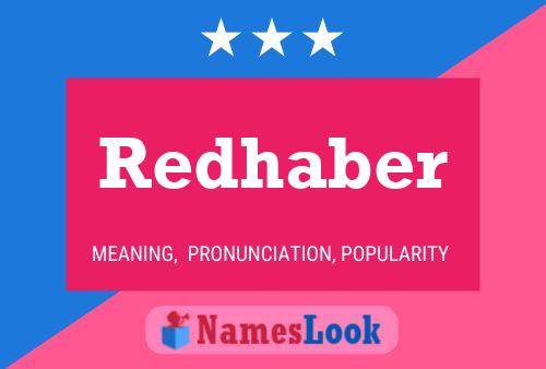 Redhaber Name Poster