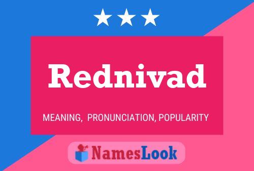 Rednivad Name Poster