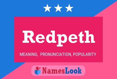 Redpeth Name Poster