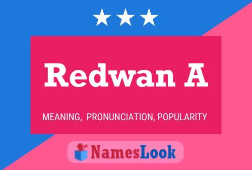 Redwan A Name Poster