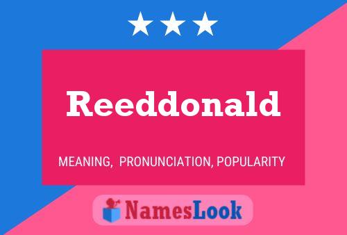 Reeddonald Name Poster