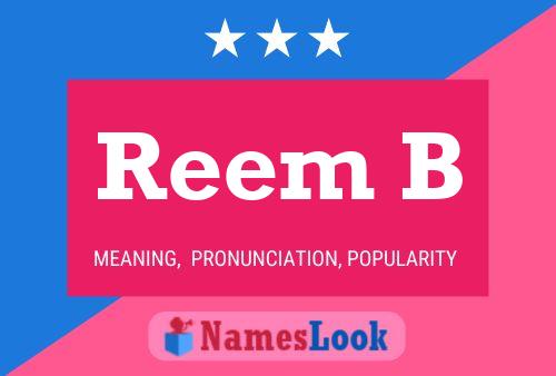 Reem B Name Poster