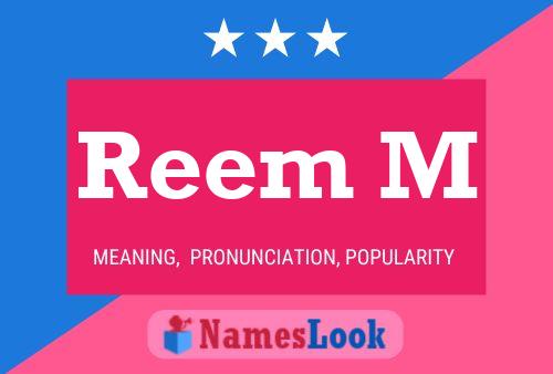 Reem M Name Poster