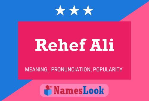 Rehef Ali Name Poster