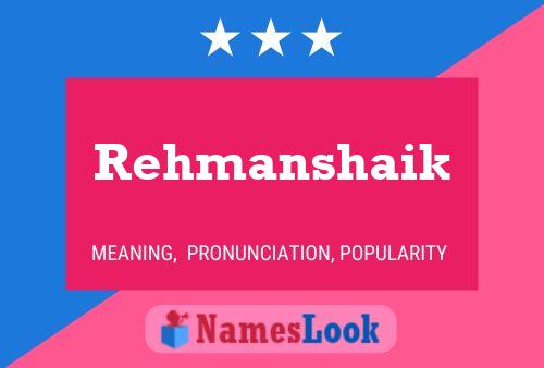 Rehmanshaik Name Poster