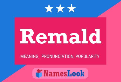 Remald Name Poster