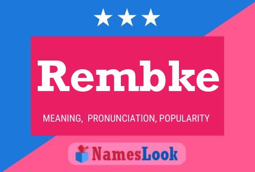 Rembke Name Poster