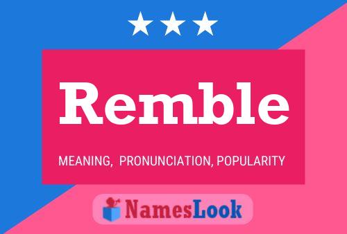 Remble Name Poster