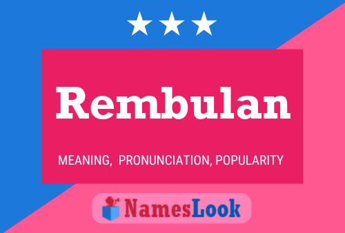 Rembulan Name Poster