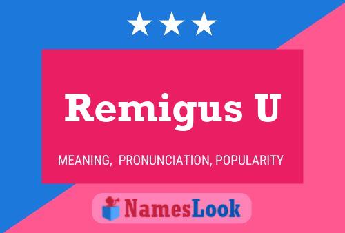 Remigus U Name Poster