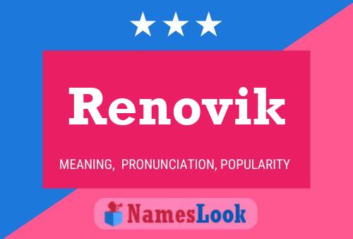 Renovik Name Poster