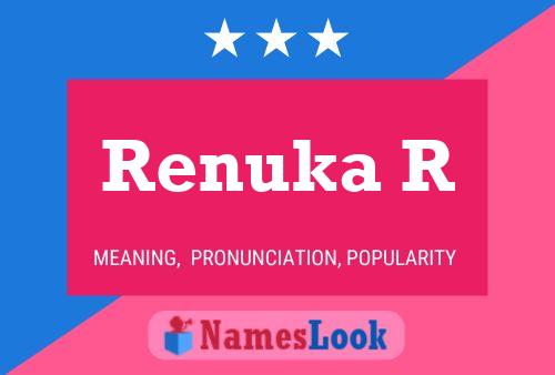 Renuka R Name Poster