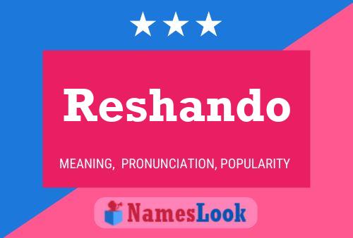 Reshando Name Poster