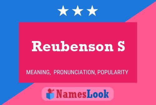 Reubenson S Name Poster