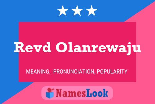 Revd Olanrewaju Name Poster