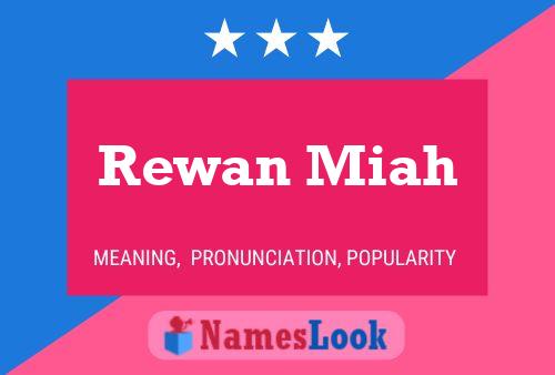 Rewan Miah Name Poster