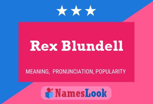 Rex Blundell Name Poster