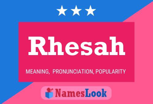 Rhesah Name Poster